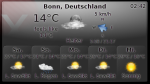 Sehr anpassbares Wetter-Plasmoid für KDE4